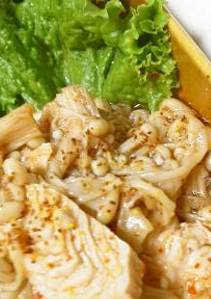 ■えのきと鶏のササミの韓国風和え物！-レシピのメイン写真