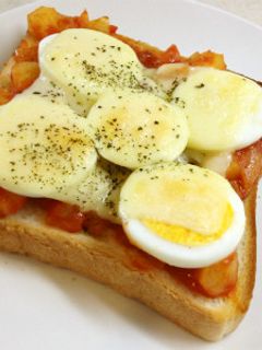 簡単☆トマトソースdeピザパン-レシピのメイン写真