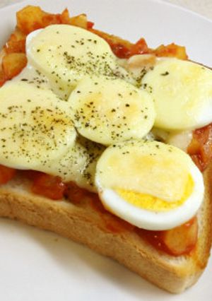 簡単☆トマトソースdeピザパン-レシピのメイン写真