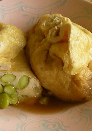 がんもどきもどき;信田巻き風枝豆稲荷?-レシピのメイン写真