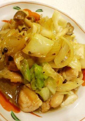 コクの一品！肉野菜のコンソメ醤油ソテー♪-レシピのメイン写真