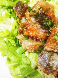秋鮭の竜田揚げ にんにくポン酢で-レシピのメイン写真