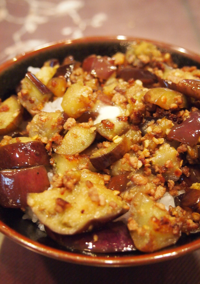 ★茄子とひき肉の旨うま丼★-レシピのメイン写真