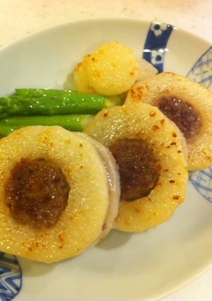 長いもで☆はさみ焼きバーグ-レシピのメイン写真