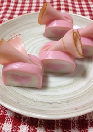 ハートかまぼこのハムサンド！-レシピのメイン写真