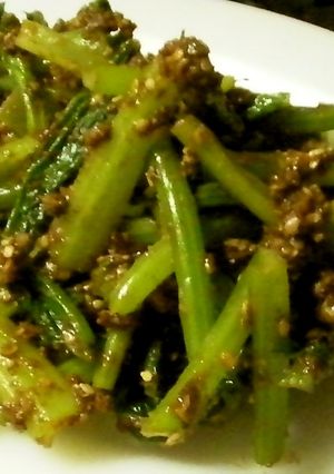 よくある青菜の胡麻味噌和え-レシピのメイン写真