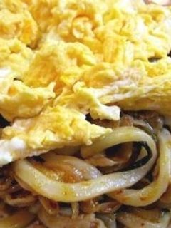 豚肉キムチ焼きうどん-レシピのメイン写真