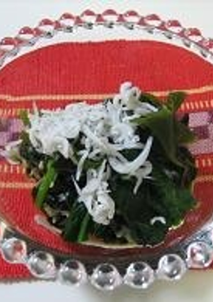 ほうれん草とワカメの酢の物-レシピのメイン写真