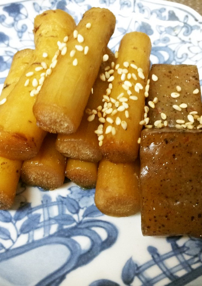 ごぼうとこんにゃくの煮物-レシピのメイン写真