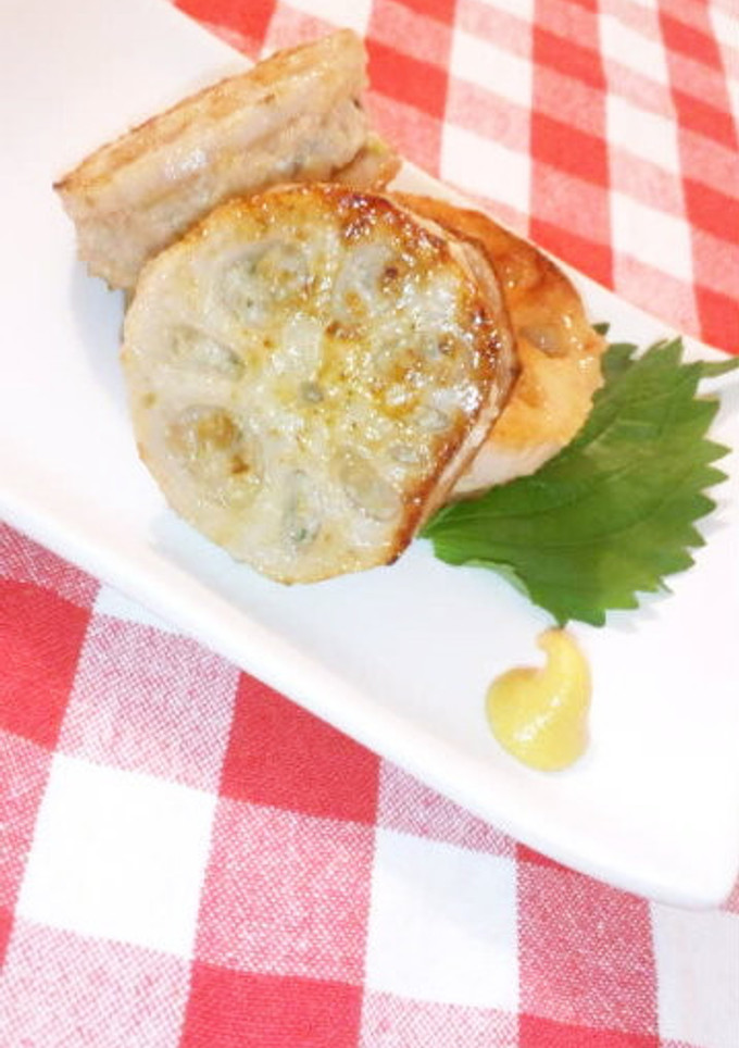 蓮根のはさみ焼き-レシピのメイン写真