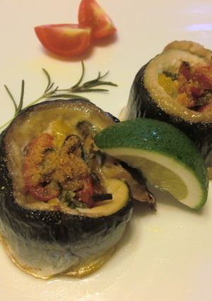 秋刀魚とパプリカのロール焼き-レシピのメイン写真