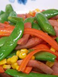 チョコッとおかず№16 スナックえんどうのシャキシャキ炒め-レシピのメイン写真