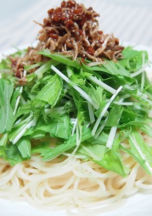 水菜とじゃこの醤油麹パスタ-レシピのメイン写真