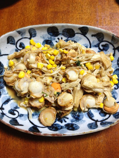 5分で!ベビーホタテとえのきのバター醤油-レシピのメイン写真
