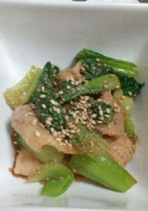 豚肉とチンゲン菜のからし醤油和え☆-レシピのメイン写真