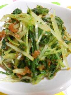 水菜の梅おかか和え-レシピのメイン写真