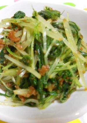 水菜の梅おかか和え-レシピのメイン写真