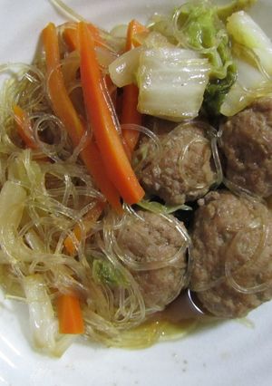 肉団子の野菜春雨仕立て-レシピのメイン写真