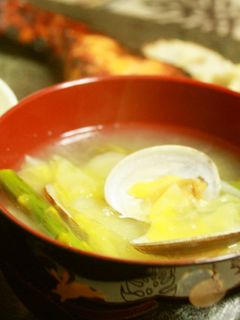 あさりとアスパラのお味噌汁-レシピのメイン写真