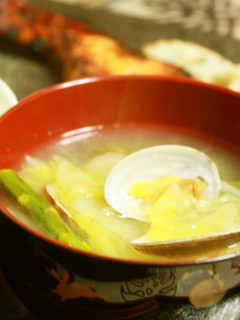 あさりとアスパラのお味噌汁-レシピのメイン写真