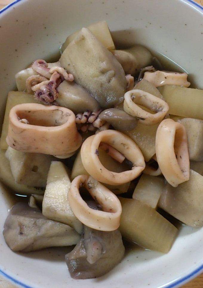 ヤリイカと大根とはんぺんの煮物-レシピのメイン写真