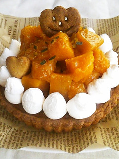 秋☆ハロウィンに☆かぼちゃのタルト-レシピのメイン写真