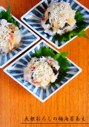 大根おろしの梅海苔あえ-レシピのメイン写真