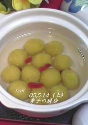 地瓜圓糖水（さつまいも団子+甘いシロップ）-レシピのメイン写真