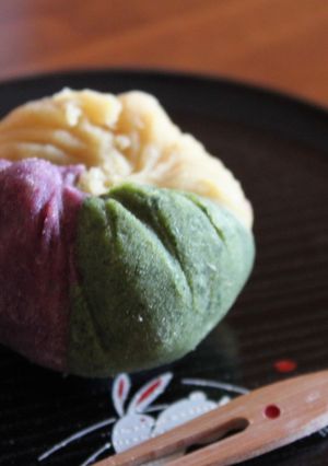 さつまいもの三色茶巾-レシピのメイン写真
