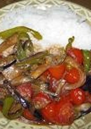 ソースで夏野菜炒め飯-レシピのメイン写真