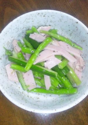 アスパラ&ハム&きゅうりの中華あえ-レシピのメイン写真