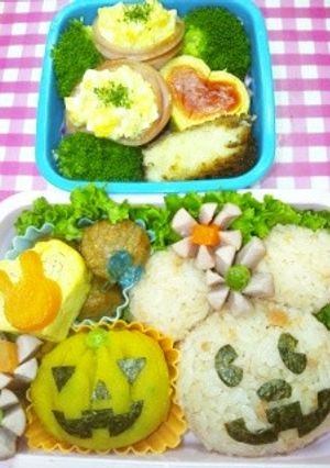 キャラ弁☆ミッキーマウス　ハロウィン-レシピのメイン写真