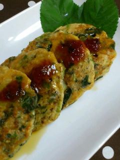 栄養満点*モロヘイヤとオクラの長芋焼き-レシピのメイン写真