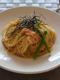 アスパラとタラコのスパゲッティ-レシピのメイン写真