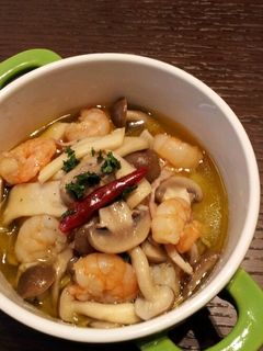 えびときのこのアヒージョ(オイル煮)-レシピのメイン写真