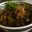 秋の収穫ゴボウと豚コマでキンピラ炒め煮。