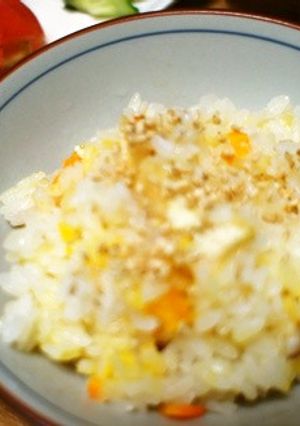 かんたん！かぼちゃ炊き込みご飯(^o^)-レシピのメイン写真