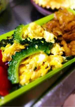 お弁当に★ゴーヤと卵のめんつゆ炒め-レシピのメイン写真