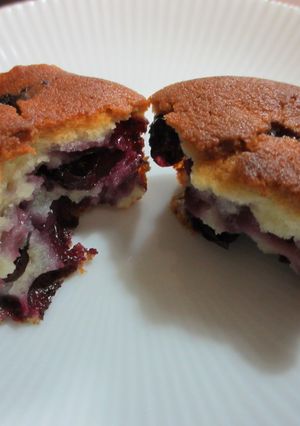 ブルーベリーとヨーグルトのカップケーキ-レシピのメイン写真