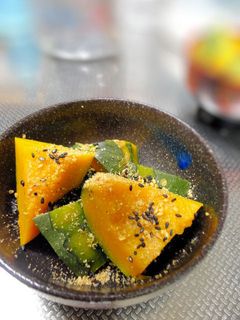 お弁当や箸休めに☆かぼちゃの胡麻和え-レシピのメイン写真