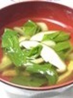 チンゲン菜と椎茸のスープ-レシピのメイン写真
