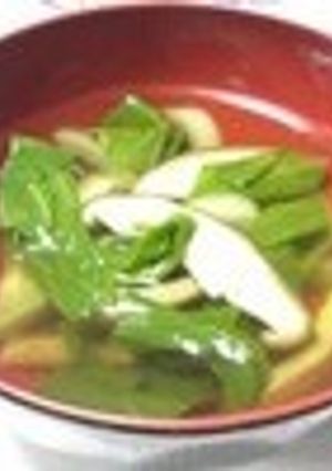 チンゲン菜と椎茸のスープ-レシピのメイン写真