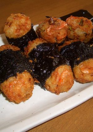 川エビとすりレンコンの磯辺揚げ-レシピのメイン写真