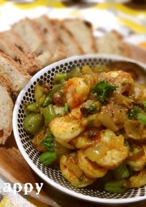 エビ＆野菜のバター・カレースパイス炒め-レシピのメイン写真