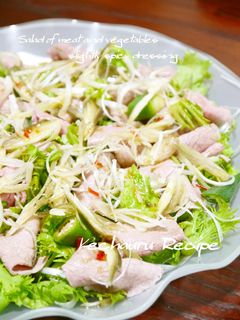 お肉のサラダ✿ちょい辛ドレッシング-レシピのメイン写真