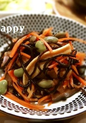 ひじき・切干大根・枝豆の出汁しょうゆ漬け-レシピのメイン写真