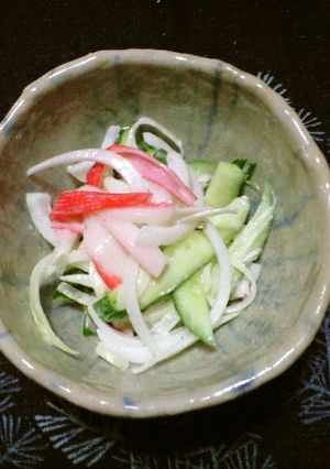 カニカマときゅうりのわさびマヨネーズ和え-レシピのメイン写真