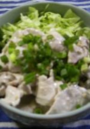 茹豚ゆず胡椒マヨ合え-レシピのメイン写真