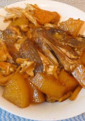 パパはあら炊きたれで鯛のあら炊き-レシピのメイン写真