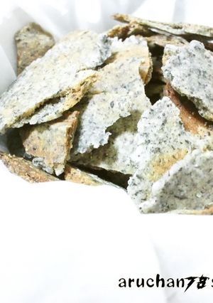 ❀レンジで♪黒ゴマ＆甘酒の米粉クッキー❀-レシピのメイン写真